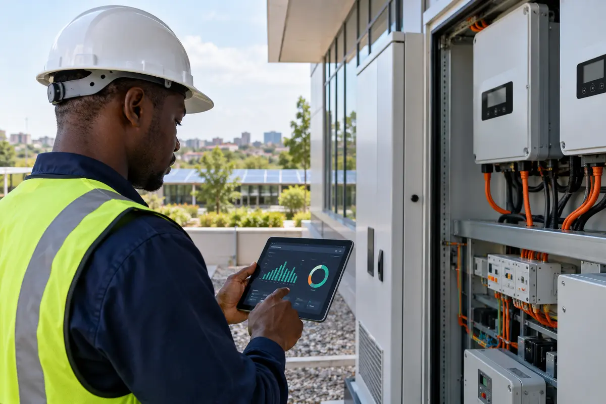 Energy management system being monitored